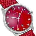  Shop Authentic Gucci G-Timeless Cherry Red Mother of Pearl Dial 27mm Watch For Women - YA126584 - Luxxuri