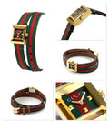  Shop Authentic Gucci G-Frame Multicolored Red and Green Dial Watch For Women - YA128527 - Luxxuri