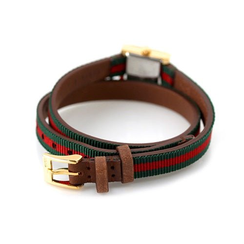  Shop Authentic Gucci G-Frame Multicolored Red and Green Dial Watch For Women - YA128527 - Luxxuri
