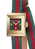  Shop Authentic Gucci G-Frame Multicolored Red and Green Dial Watch For Women - YA128527 - Luxxuri