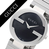  Shop Authentic Gucci G Interlocking Black Dial Silver Steel Strap Watch For Women - YA133307 - Luxxuri