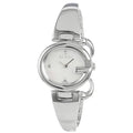  Shop Authentic Gucci Guccissima Diamonds Mother of Pearl Dial Silver Steel Strap Watch For Women - YA134504 - Luxxuri