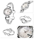  Shop Authentic Gucci Guccissima Quartz Silver Dial Silver Steel Strap Watch For Women - YA134511 - Luxxuri