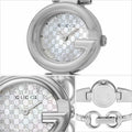  Shop Authentic Gucci Guccissima Quartz Silver Dial Silver Steel Strap Watch For Women - YA134511 - Luxxuri