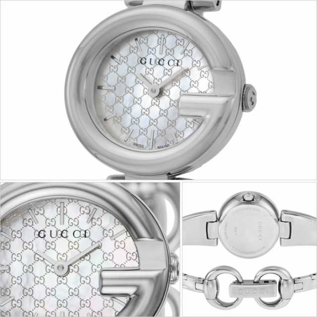  Shop Authentic Gucci Guccissima Quartz Silver Dial Silver Steel Strap Watch For Women - YA134511 - Luxxuri