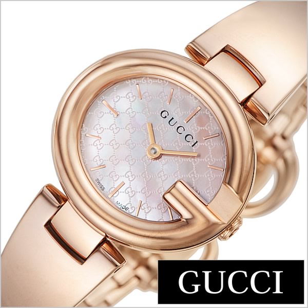  Shop Authentic Gucci Guccisima Quartz Mother of Pearl White Dial Rose Gold Steel Strap Watch for Women - YA134512 - Luxxuri