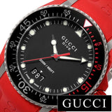  Shop Authentic Gucci Dive Quartz Black Dial Red Rubber Strap Watch For Men - YA136309 - Luxxuri