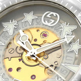  Shop Authentic Gucci Dive Automatic Transparent Dial White Rubber Strap Watch For Men - YA136343 - Luxxuri