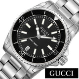  Shop Authentic Gucci Dive Black Dial Silver Steel Strap Watch For Women - YA136403 - Luxxuri