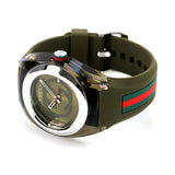 Shop Authentic Gucci Sync XXL Quartz Brown Dial Brown Leather Strap Watch For Men - YA137106 - Luxxuri