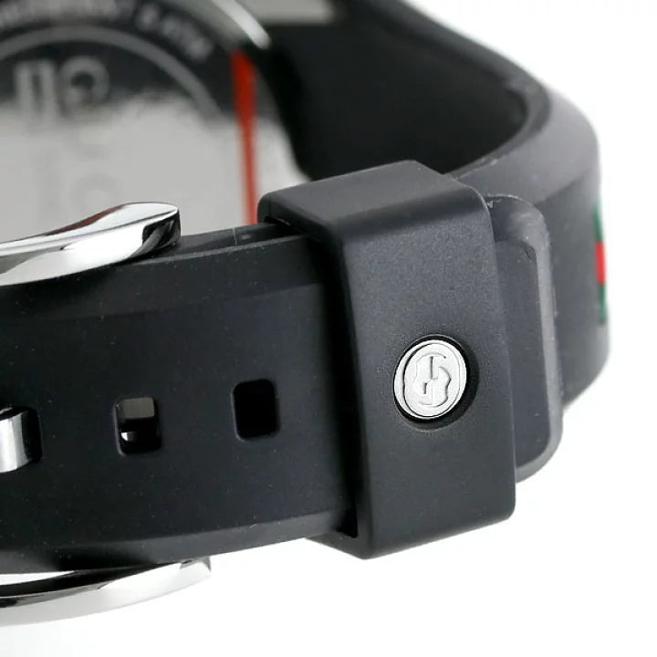  Shop Authentic Gucci Sync Quartz Black Dial Black Rubber Strap Watch For Men - YA137301 - Luxxuri