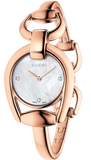  Shop Authentic Gucci Horsebit Collection Diamonds Mother of Pearl Dial Rose Gold Steel Strap Watch For Women - YA139508 - Luxxuri
