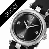  Shop Authentic Gucci Diamantissima Quartz Diamonds Black Dial Black Leather Strap Watch for Women - YA141506 - Luxxuri