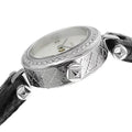  Shop Authentic Gucci Diamantissima Diamonds Mother of Pearl Dial Black Leather Strap Watch For Women - YA141511 - Luxxuri