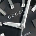  Shop Authentic Gucci GG2570 Quartz Black Dial Silver Steel Strap Watch For Men - YA142401 - Luxxuri