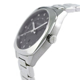  Shop Authentic Gucci GG2570 Diamonds Black Dial Silver Steel Strap Watch For Women - YA142404 - Luxxuri