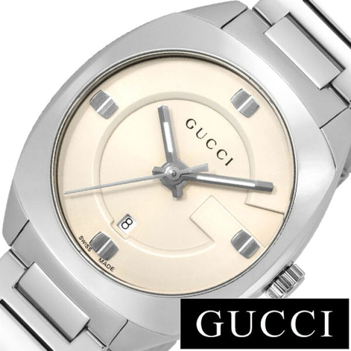  Shop Authentic Gucci GG2570 White Dial Silver Steel Strap Watch For Women - YA142502 - Luxxuri