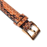  Shop Authentic Gucci G-Frame Mother of Pearl Dial Brown Leather Snakeskin Strap Watch For Women - YA147402 - Luxxuri