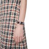  Shop Authentic Gucci G-Frame Mother of Pearl Dial Two Tone Nylon Strap Watch For Women - YA147404 - Luxxuri