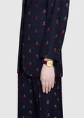  Shop Authentic Gucci Grip Quartz Gold Dial Maroon Leather Strap Watch For Women - YA157402 - Luxxuri