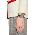  Shop Authentic Gucci Grip Quartz Silver Dial Green Leather Strap Watch For Women - YA157404 - Luxxuri