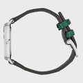  Shop Authentic Gucci Grip Quartz Silver Dial Green Leather Strap Watch For Women - YA157404 - Luxxuri