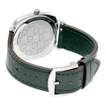  Shop Authentic Gucci Grip Quartz Silver Dial Green Leather Strap Unisex Watch - YA157406 - Luxxuri