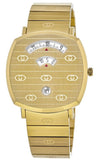  Shop Authentic Gucci Grip Quartz Yellow Gold Dial Gold Steel Strap Unisex Watch - YA157409 - Luxxuri