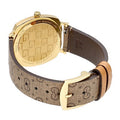  Shop Authentic Gucci Grip Disney Mickey Mouse Gold Dial Brown Leather Strap Watch For Women - YA157420 - Luxxuri