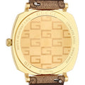  Shop Authentic Gucci Grip Disney Mickey Mouse Gold Dial Brown Leather Strap Watch For Women - YA157420 - Luxxuri