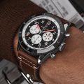 Shop Authentic Breitling Super Avi B04 Chronograph GMT 46 Mosquito Black Dial Brown Leather Strap Watch for Men - YB04451A1B1X1 - Luxxuri