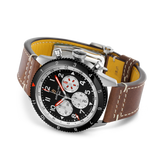  Shop Authentic Breitling Super Avi B04 Chronograph GMT 46 Mosquito Black Dial Brown Leather Strap Watch for Men - YB04451A1B1X1 - Luxxuri