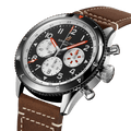  Shop Authentic Breitling Super Avi B04 Chronograph GMT 46 Mosquito Black Dial Brown Leather Strap Watch for Men - YB04451A1B1X1 - Luxxuri