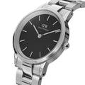  Shop Authentic Daniel Wellington Iconic Link Black Dial Silver Steel Strap Watch For Women - DW00100206 - Luxxuri