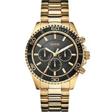  Shop Authentic Guess Chaser Chronograph Black Dial Gold Steel Strap Watch for Men - W0170G2 - Luxxuri