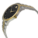  Shop Authentic Movado Museum Classic Diamonds Black Dial Two Tone Steel Strap Watch For Men - 0606879 - Luxxuri