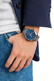  Shop Authentic Emporio Armani Chronograph Quartz Blue Dial Grey Steel Strap Watch For Men - AR11481 - Luxxuri