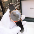  Shop Authentic Calvin Klein City Quartz Grey Dial Black Leather Strap Watch for Men - K2G2G6C3 - Luxxuri