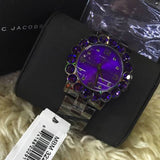  Shop Authentic Marc Jacobs Amy Purple Dial Black Steel Strap Watch for Women - MBM3224 - Luxxuri