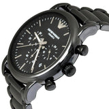  Shop Authentic Emporio Armani Luigi Chronograph Black Dial Black Stainless Steel Watch For Men - AR1507 - Luxxuri
