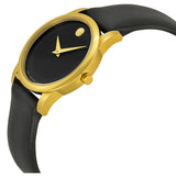  Shop Authentic Movado Museum Classic Black Dial Black Leather Strap Watch For Women - 0606877 - Luxxuri