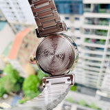  Shop Authentic Versace V-Motif Black Dial Two Tone Steel Strap Watch for Women - VERE00518 - Luxxuri