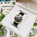  Shop Authentic Versace V-Twist Black Dial Black Leather Strap Watch for Women - VELS00619 - Luxxuri