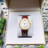  Shop Authentic Versace V-Twist Silver Dial Red Leather Strap Watch for for Women - VELS00519 - Luxxuri