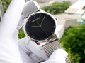  Shop Authentic Calvin Klein City Chronograph Black Dial Silver Mesh Bracelet Watch for Men - K2G2G121 - Luxxuri