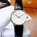  Shop Authentic Calvin Klein Posh Silver Dial Black Leather Strap Watch for Men - K8Q311C6 - Luxxuri