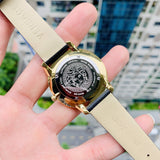  Shop Authentic Versace Audrey Quartz Black Dial Black Leather Strap Watch for Women - VELR00319 - Luxxuri