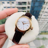  Shop Authentic Tissot Carson Lady Steel Quartz Brown Leather Strap Watch For Women - T085.210.36.011.00 - Luxxuri