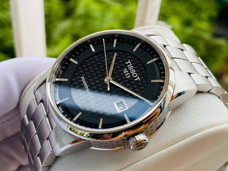  Shop Authentic Tissot Luxury Powermatic 80 Black Dial Silver Steel Strap Watch for Men - T086.407.11.201.02 - Luxxuri