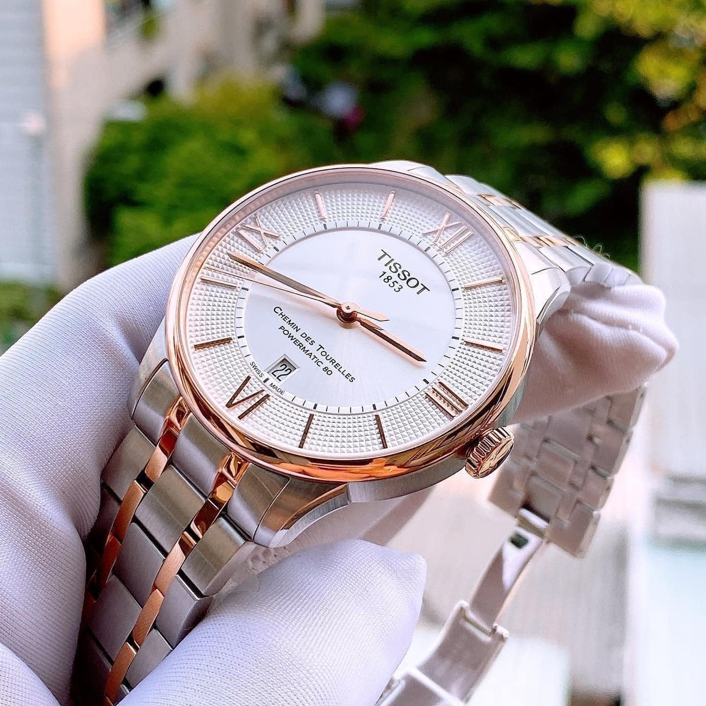  Shop Authentic Tissot Chemin des Tourelles Powermatic 80 Silver Dial Two Tone Steel Strap Watch for Men - T099.407.22.038.02 - Luxxuri